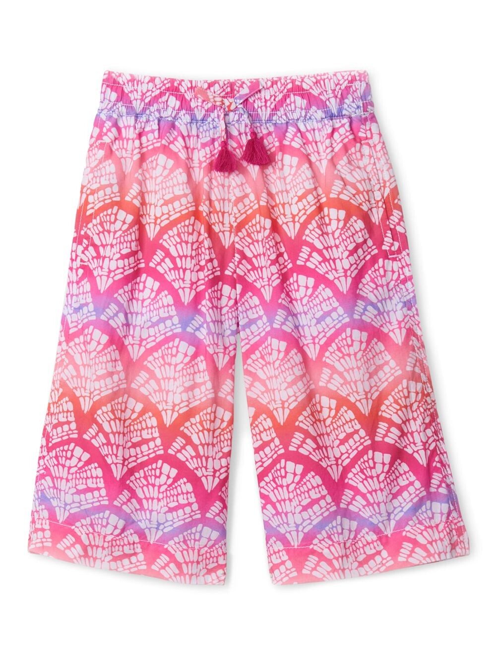 

Укороченные брюки-кюлоты Little Girl's & Girl's Cabana Rainbow Hatley, белый