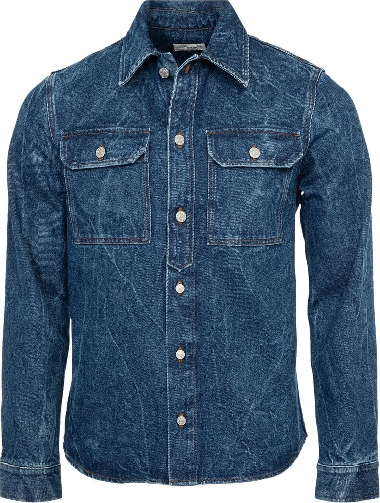 

Рубашка Dries Van Noten Curtis 'Blue', синий