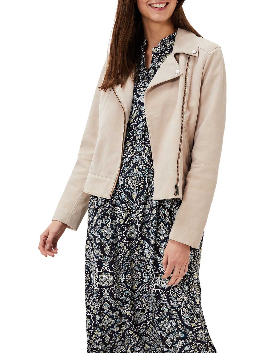 

Замшевая куртка Phase Eight Kailey, экрю