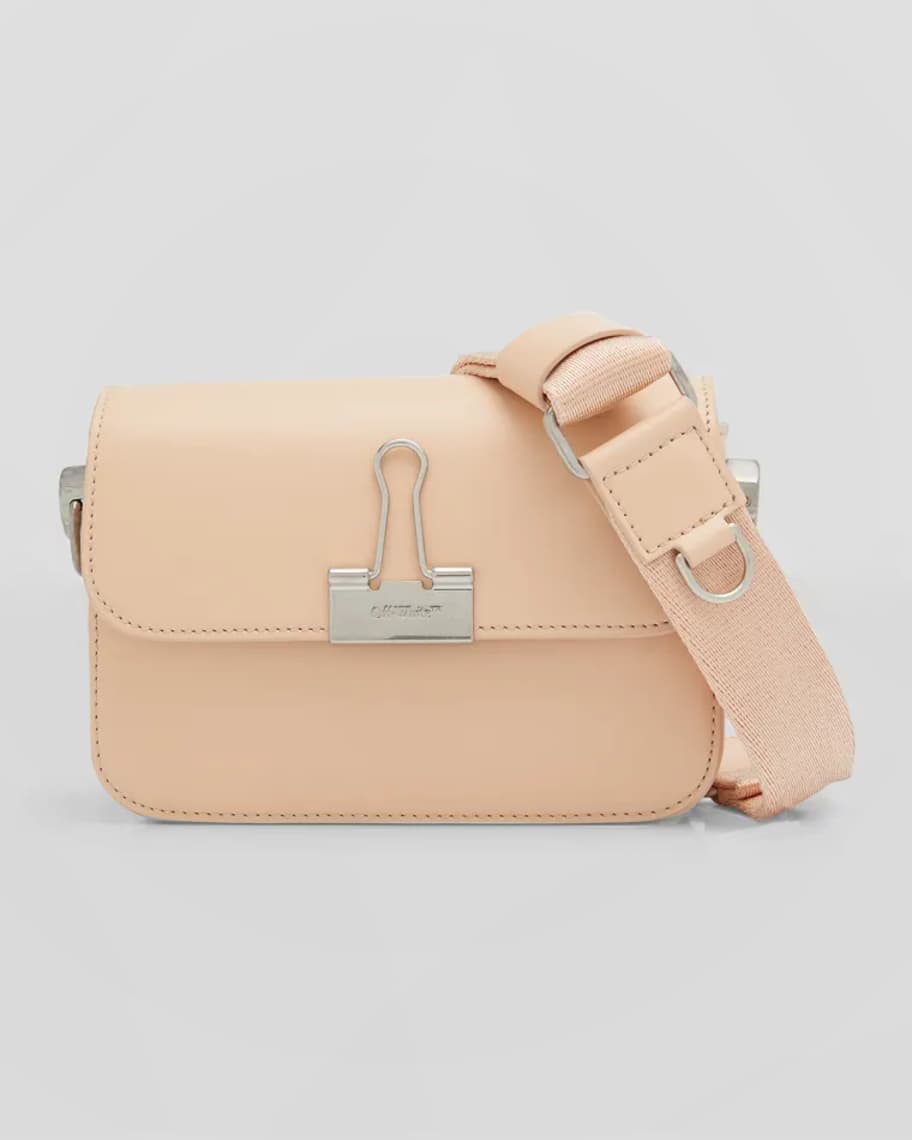 

Кожаная сумка через плечо с клапаном Binder Off-White
