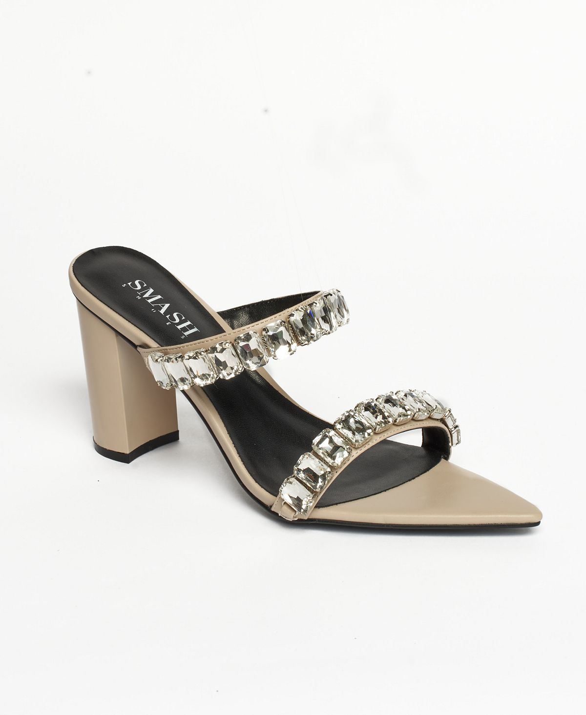Женские модельные сандалии, украшенные кристаллами — расширенные размеры 10–14 SMASH Shoes