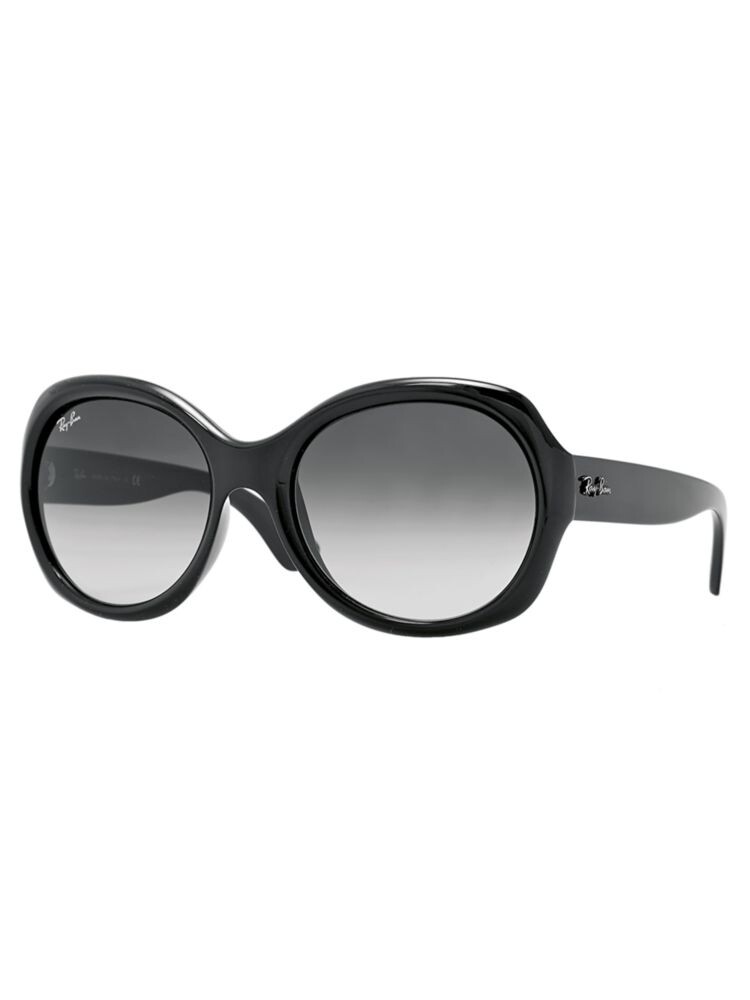 

Большие круглые солнцезащитные очки из ацетата Glam 57MM Ray-Ban, черный