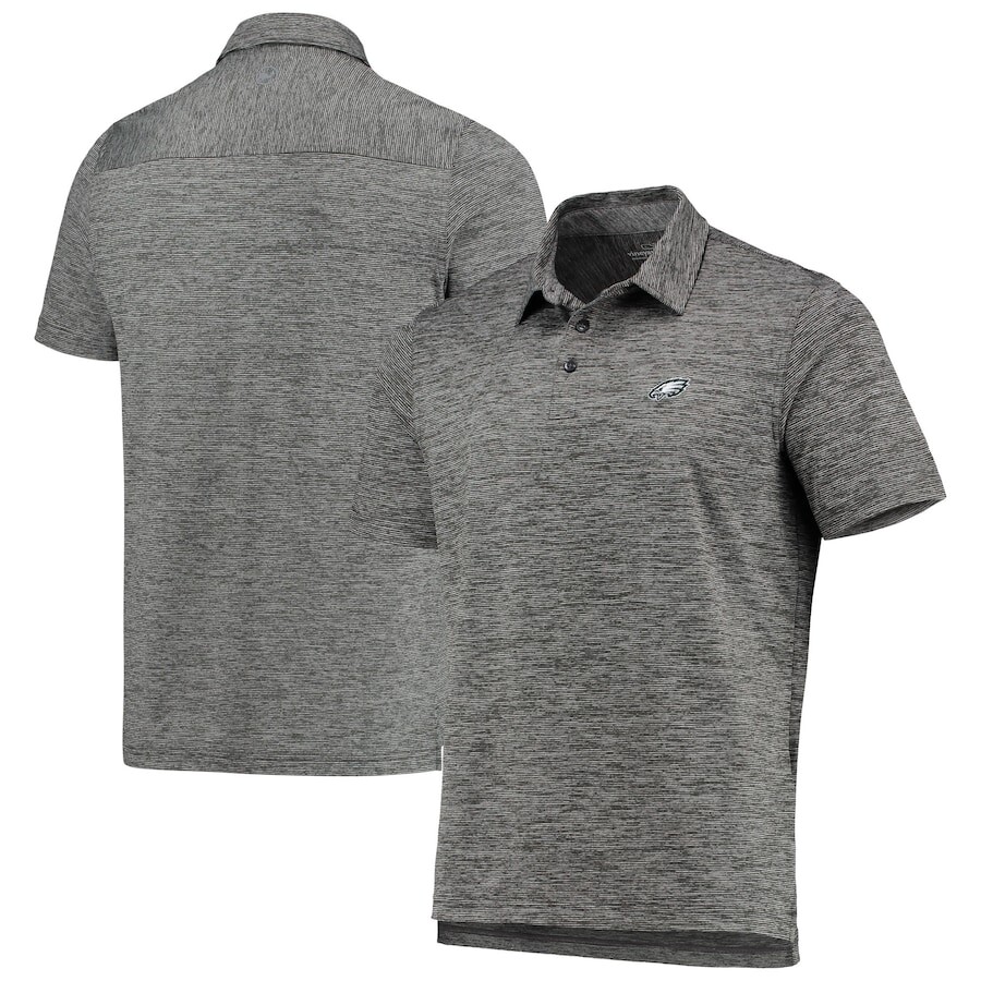 

Поло с коротким рукавом Vineyard Vines Philadelphia Eagles, угольный