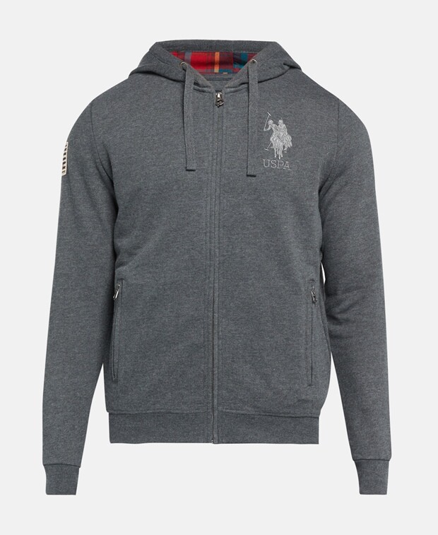 

Толстовка с капюшоном U.S. Polo Assn., темно-серый
