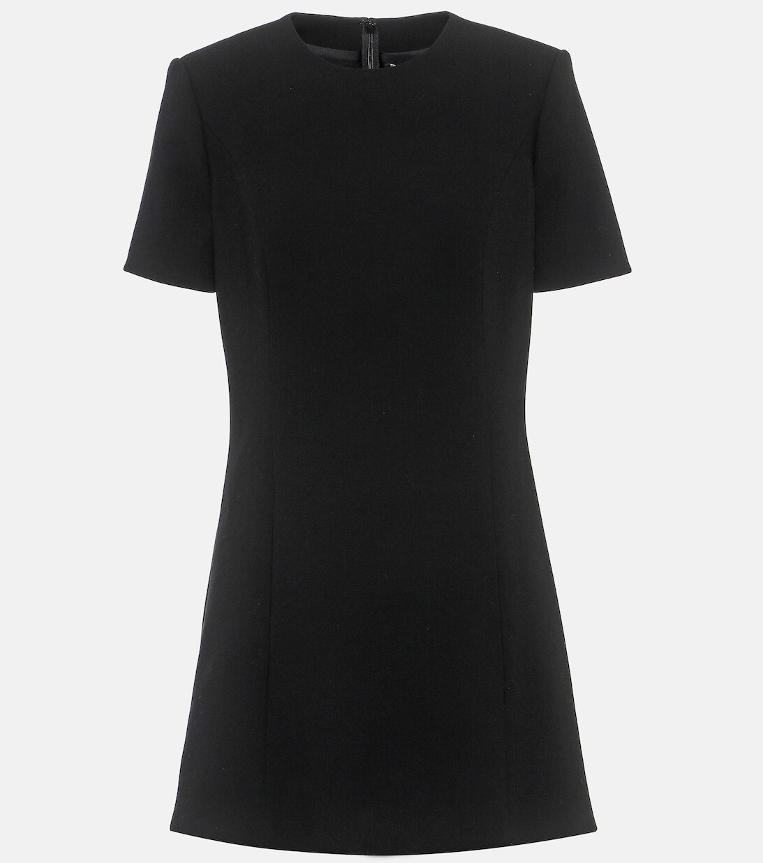 

Шерстяное мини-платье SAINT LAURENT, черный