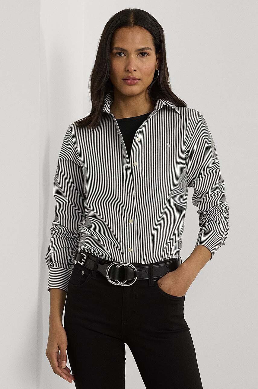 

Рубашка Lauren Ralph Lauren из хлопка, черный
