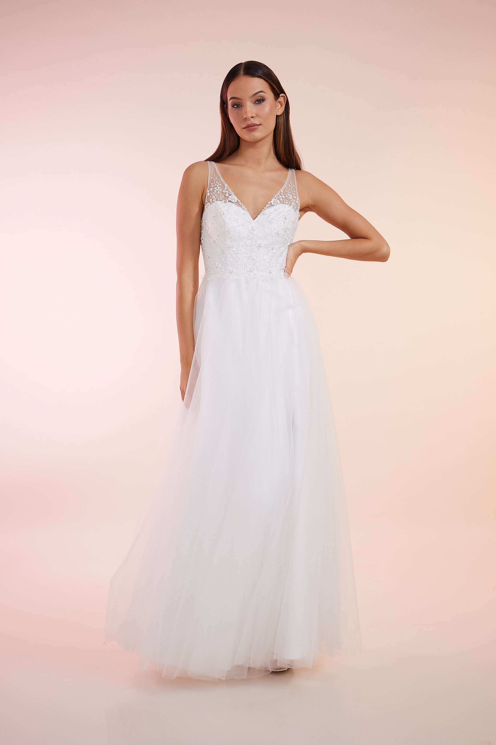 

Платье LAONA Abend Chantilly Dress, цвет Cream White