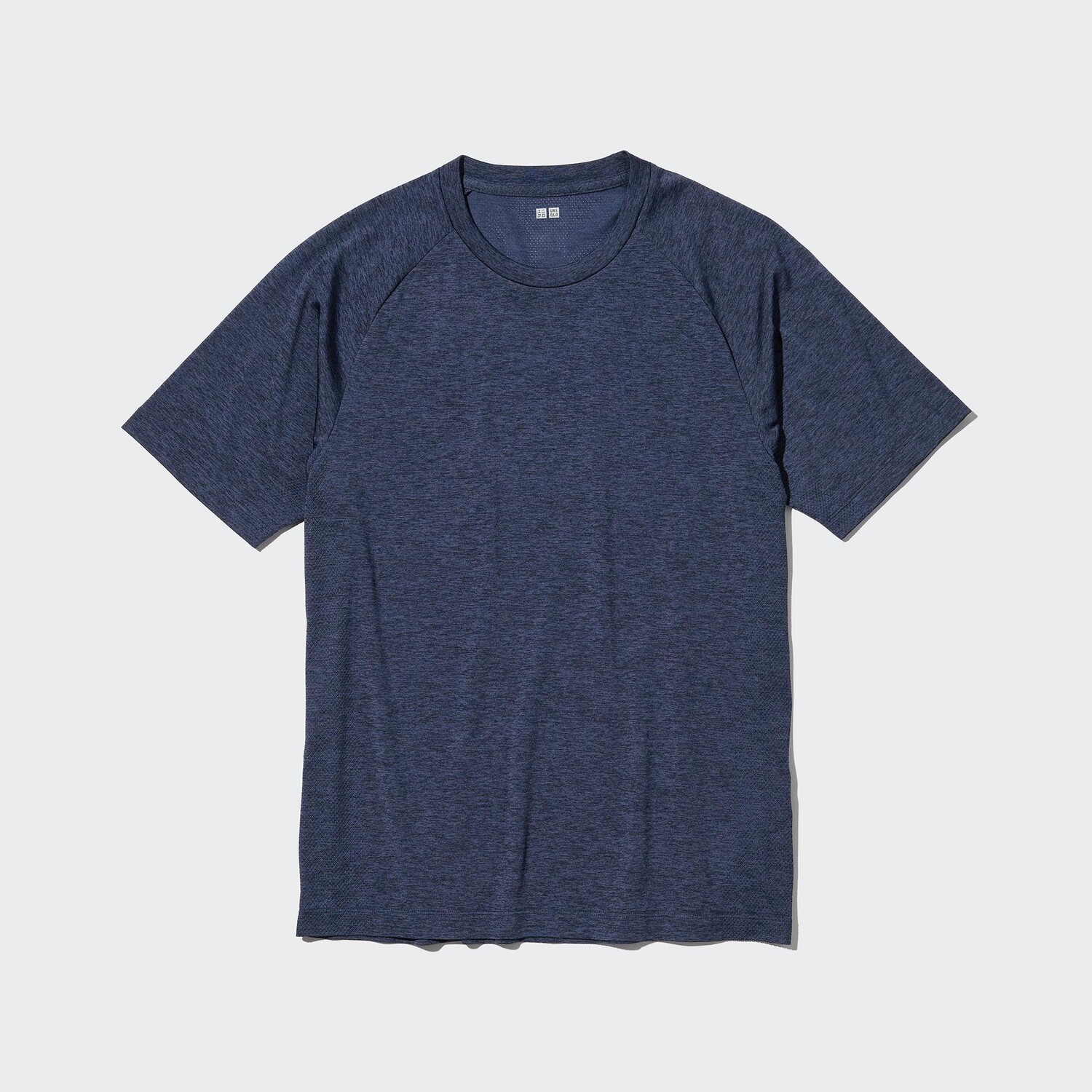 

Футболка Uniqlo DRY-EX с круглым вырезом и короткими рукавами, синий