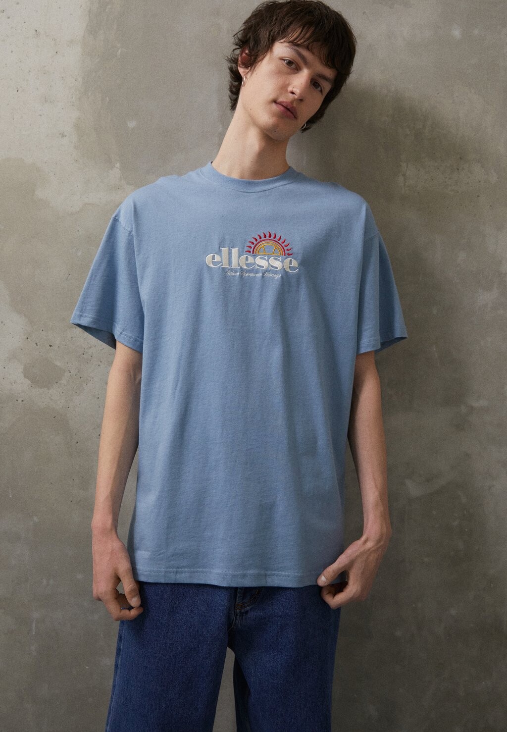

Футболка с принтом Ellesse, синий