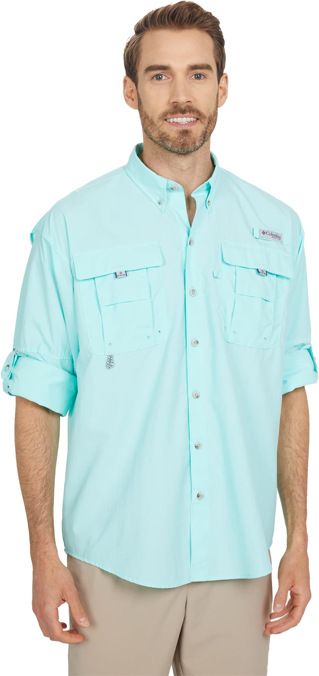 Рубашка с длинным рукавом Bahama II Columbia, цвет Gulf Stream