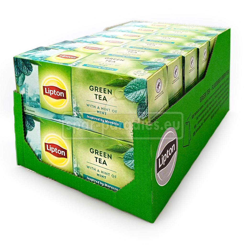 

Зеленый чай Lipton с мятой, 25 шт. по 12 шт.