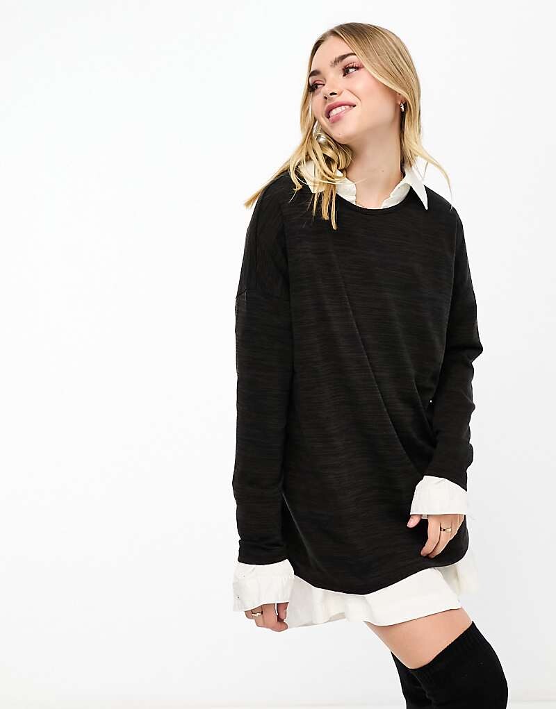 

Vero Moda – черная легкая футболка с длинными рукавами