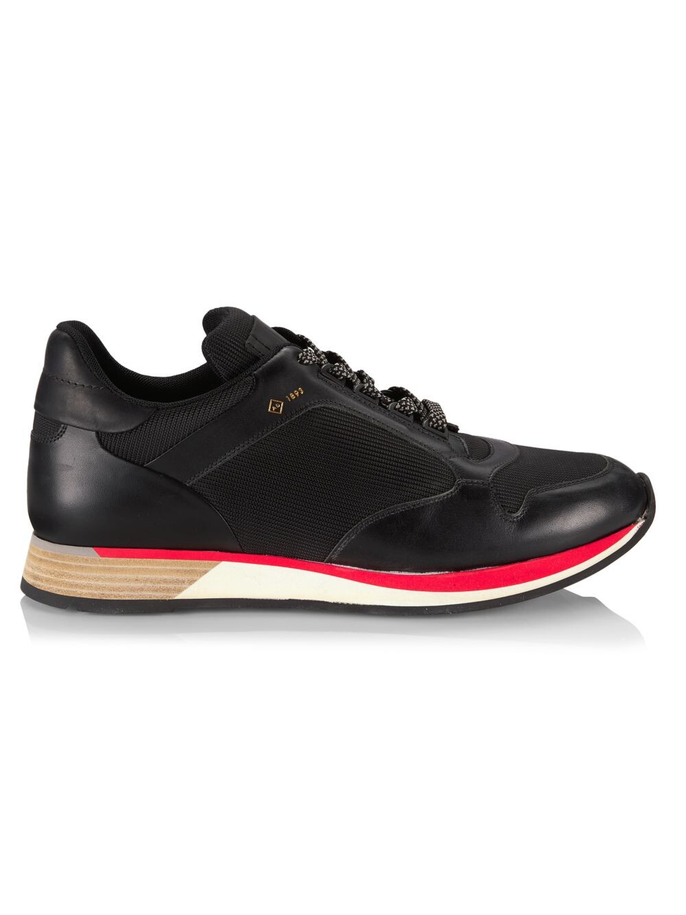

Беговые кроссовки Duke из сетки и кожи dunhill, черный