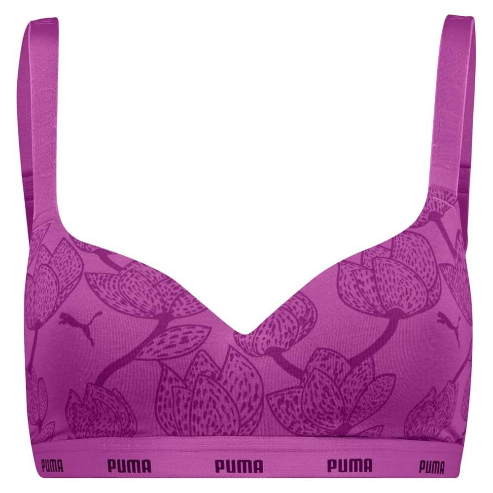 

Спортивный бюстгальтер Puma Printed Padded, фиолетовый