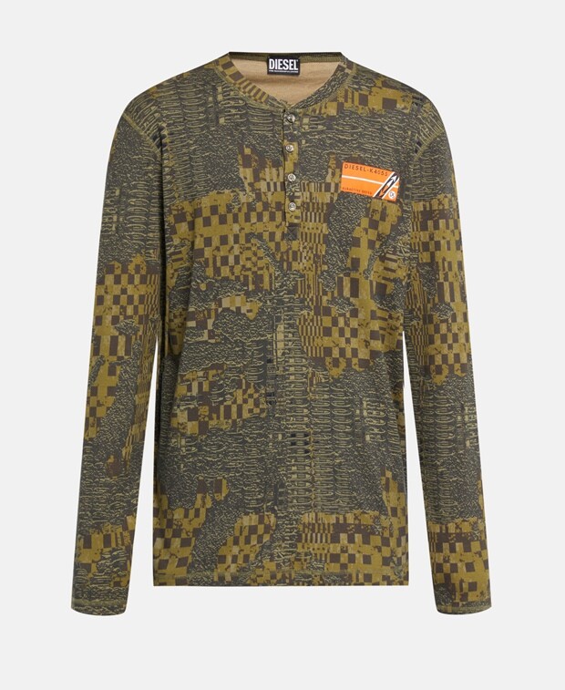 

Топ с длинными рукавами Diesel, цвет Medium Grey