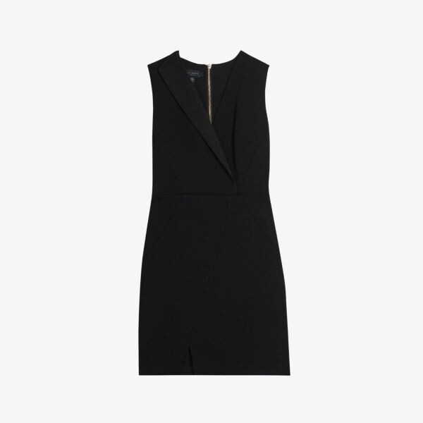 

Платье мини Tillio из эластичной ткани с запахом спереди Ted Baker, черный