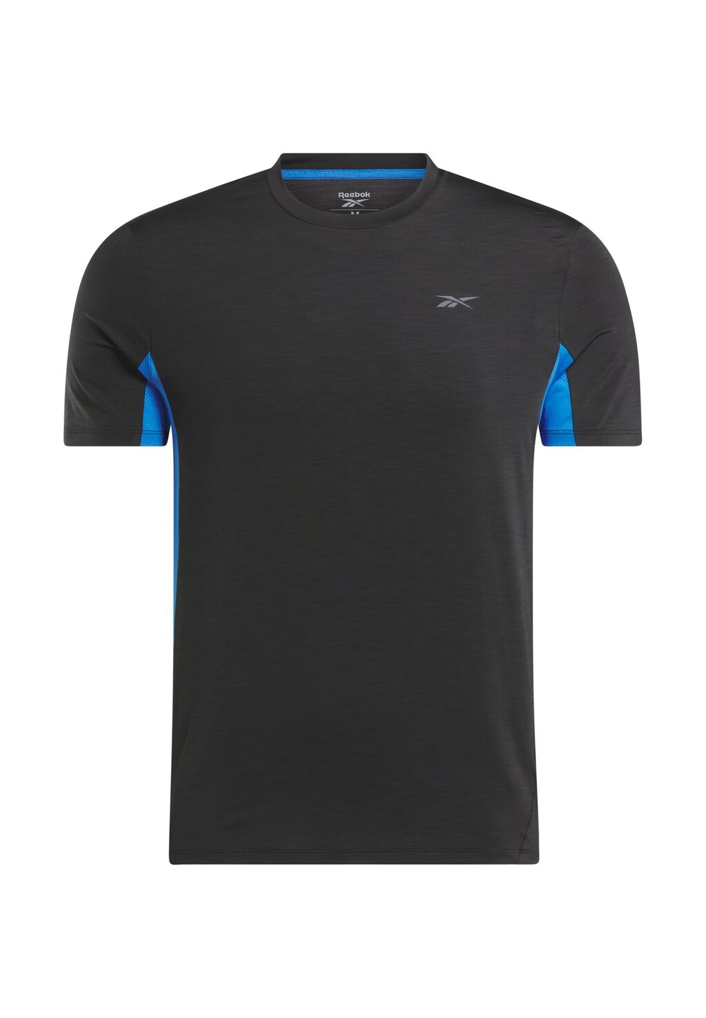 

Спортивная футболка Athlete Tee Chill Reebok, черная кинетическая синяя