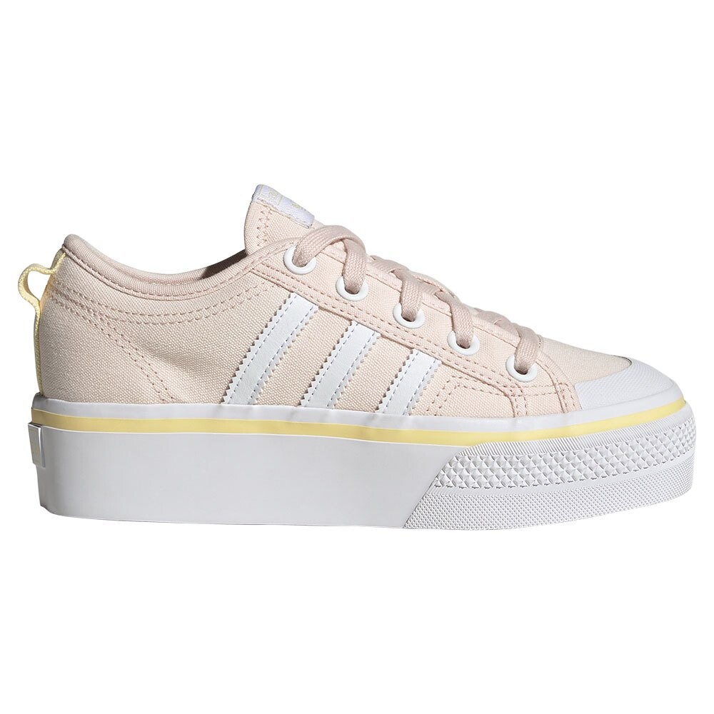 Кроссовки adidas Originals Nizza Platform Junior, розовый кроссовки nizza platform adidas originals бежевый