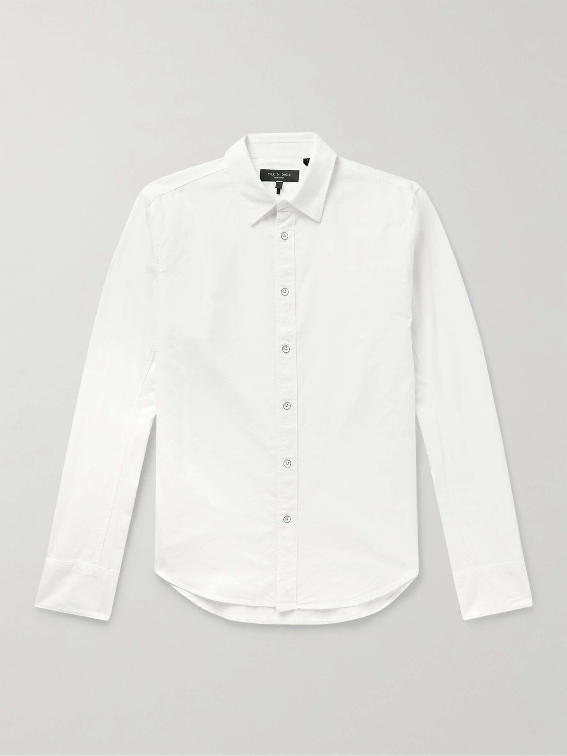 

Хлопковая оксфордская рубашка RAG & BONE, белый