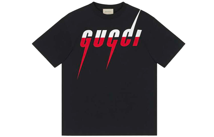 

Футболка Gucci с принтом Gucci Blade, черный/белый/красный