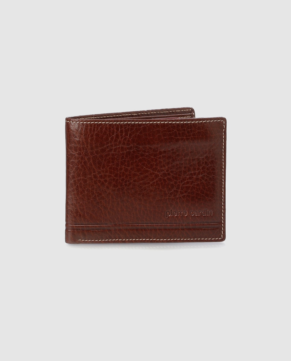 Кожаный кошелек на семь карт Pierre Cardin, коричневый коричневый кожаный кошелек на семь карт pielnoble коричневый