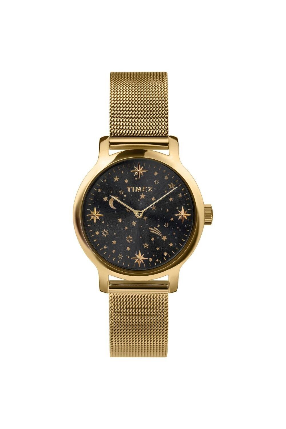

Классические аналоговые кварцевые часы Celestial Transcend — Tw2W21500 Timex, черный
