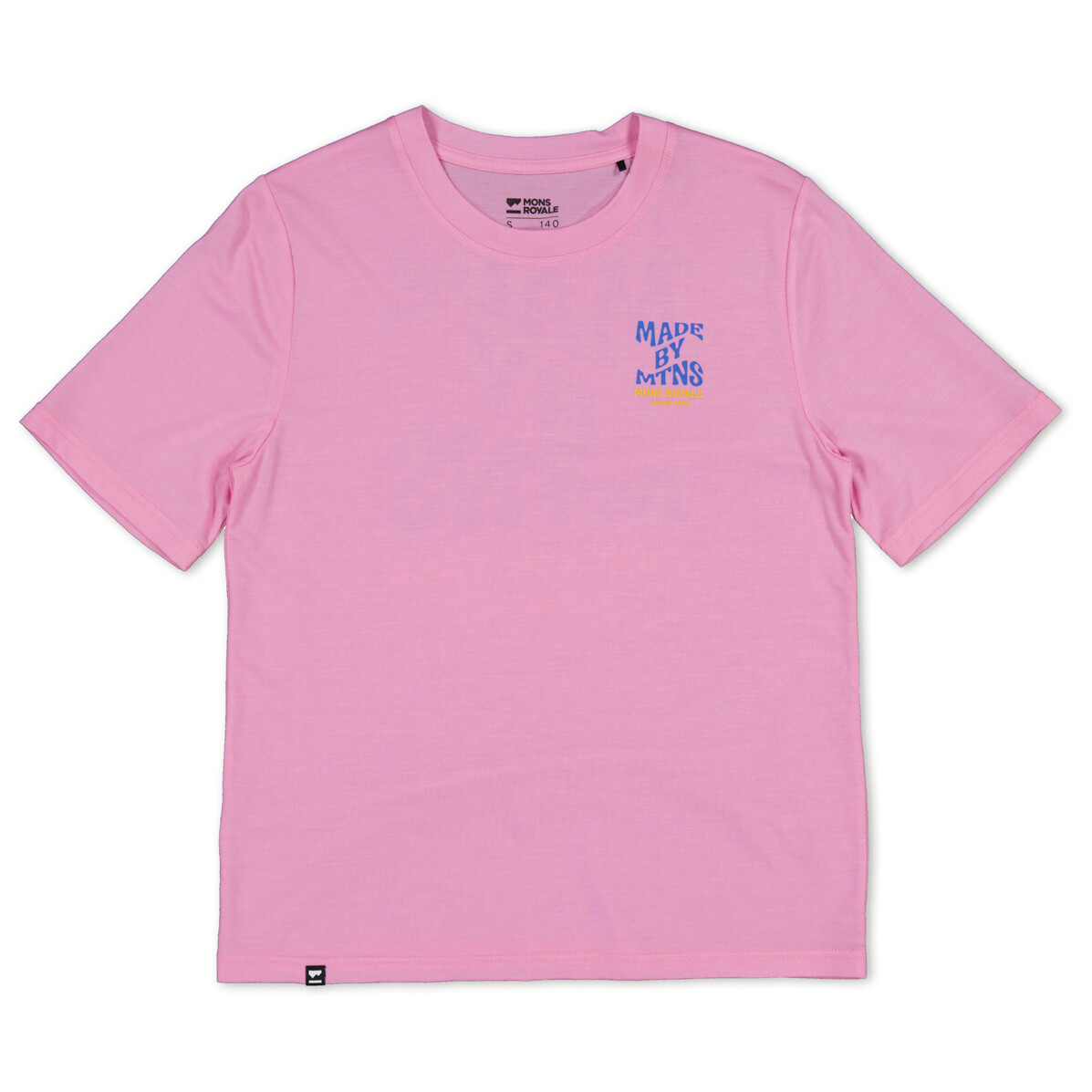 

Рубашка из мериноса Mons Royale Women's Icon Relaxed Tee, цвет Pop Pink
