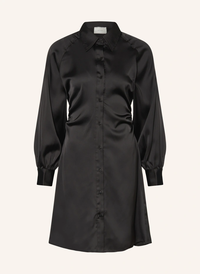 Платье-рубашка naila из атласа Neo Noir, черный