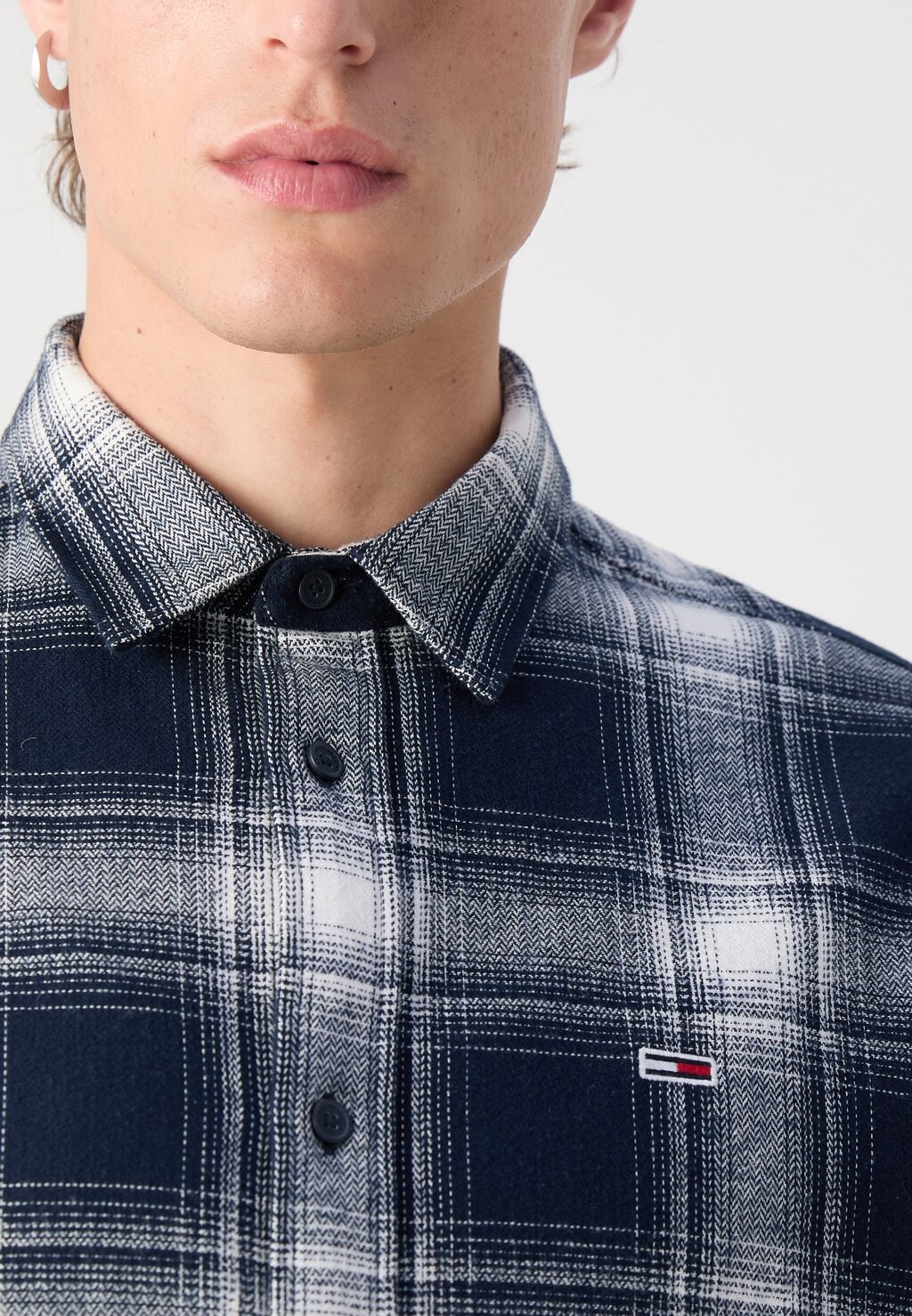 

Рубашка CHECK SHIRT Tommy Hilfiger, темно-синий