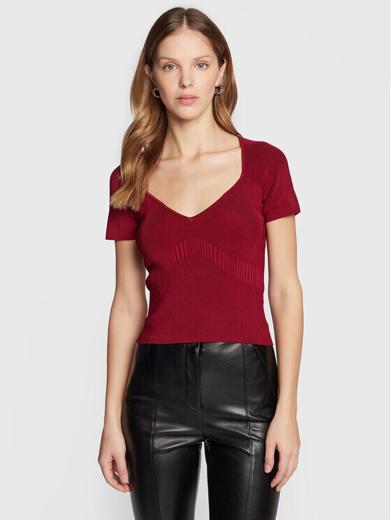 

Узкая блузка Guess, красный