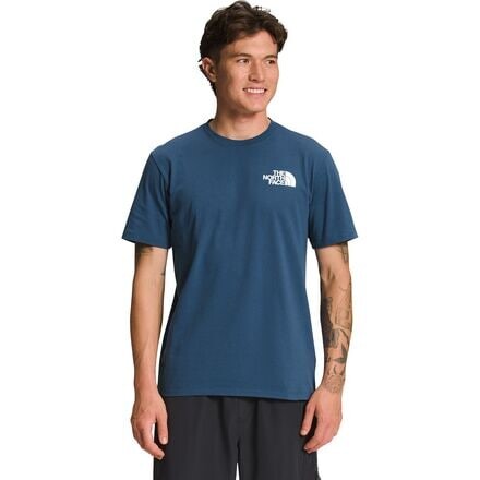

Футболка с короткими рукавами Box NSE мужская The North Face, цвет Shady Blue/TNF Black