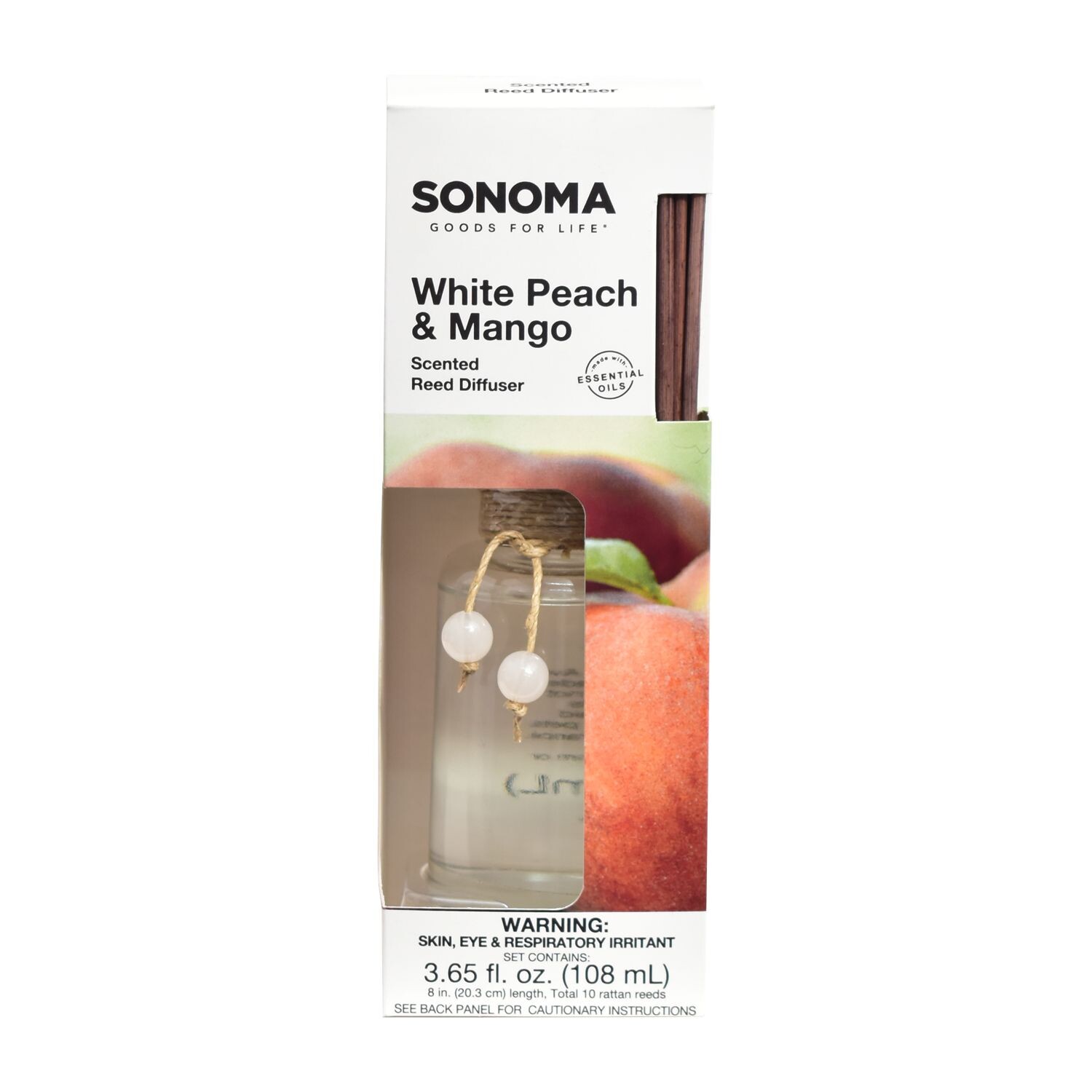 

Sonoma Goods For Life Диффузор с язычками белого персика и манго, набор из 11 предметов