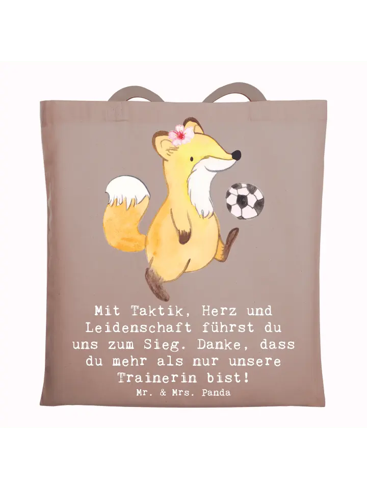 

Сумка для переноски Mr & Mrs Panda Fussball Trainerin, пастельно-коричневый