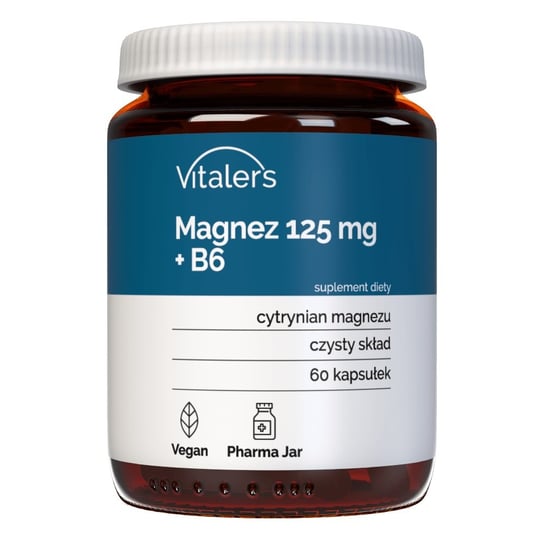 Vitaler's, Магний 125 мг + Витамин В6, 60 капс.
