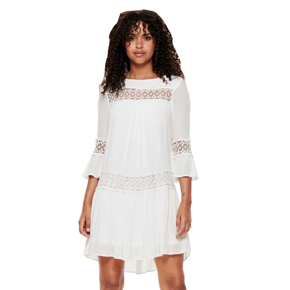 

Короткое платье Only Tyra 3/4 Flare Woven, белый