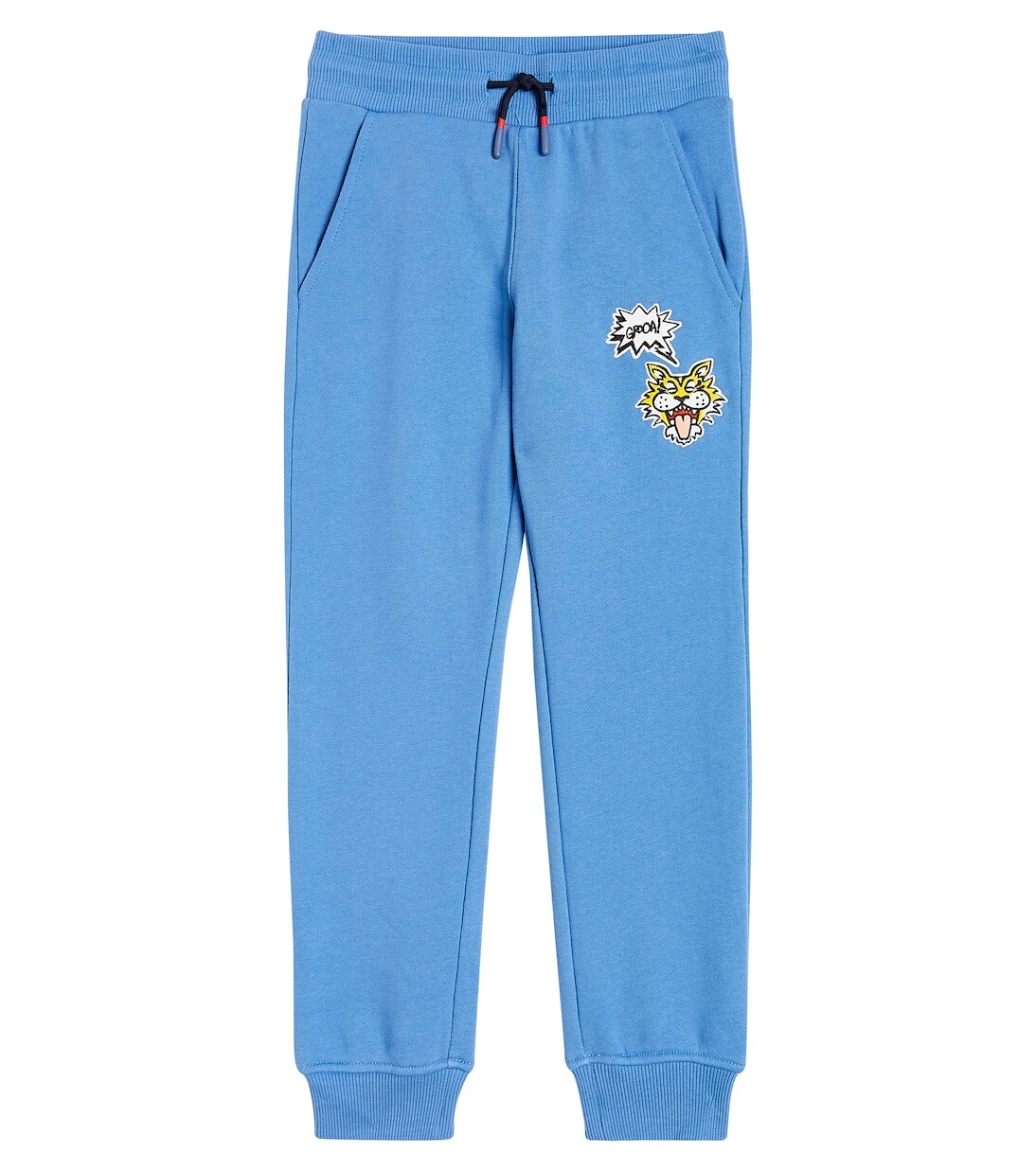 

Спортивные брюки из хлопкового джерси с вышивкой Kenzo, синий