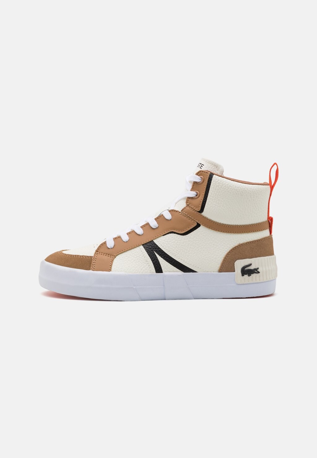 

Высокие кроссовки Lacoste, цвет brown/off white