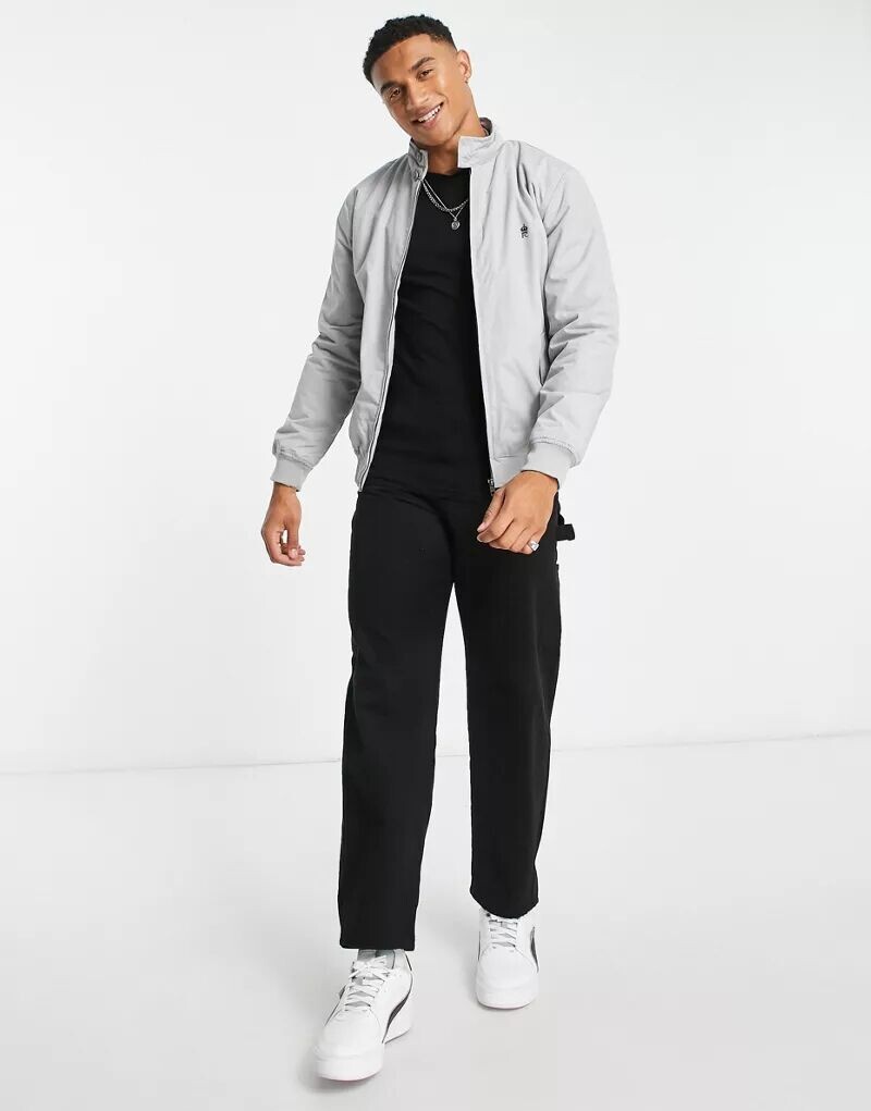

Светло-серая куртка Harrington на подкладке French Connection