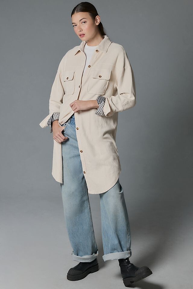

Пыльник Pilcro Duster Shacket, бежевый
