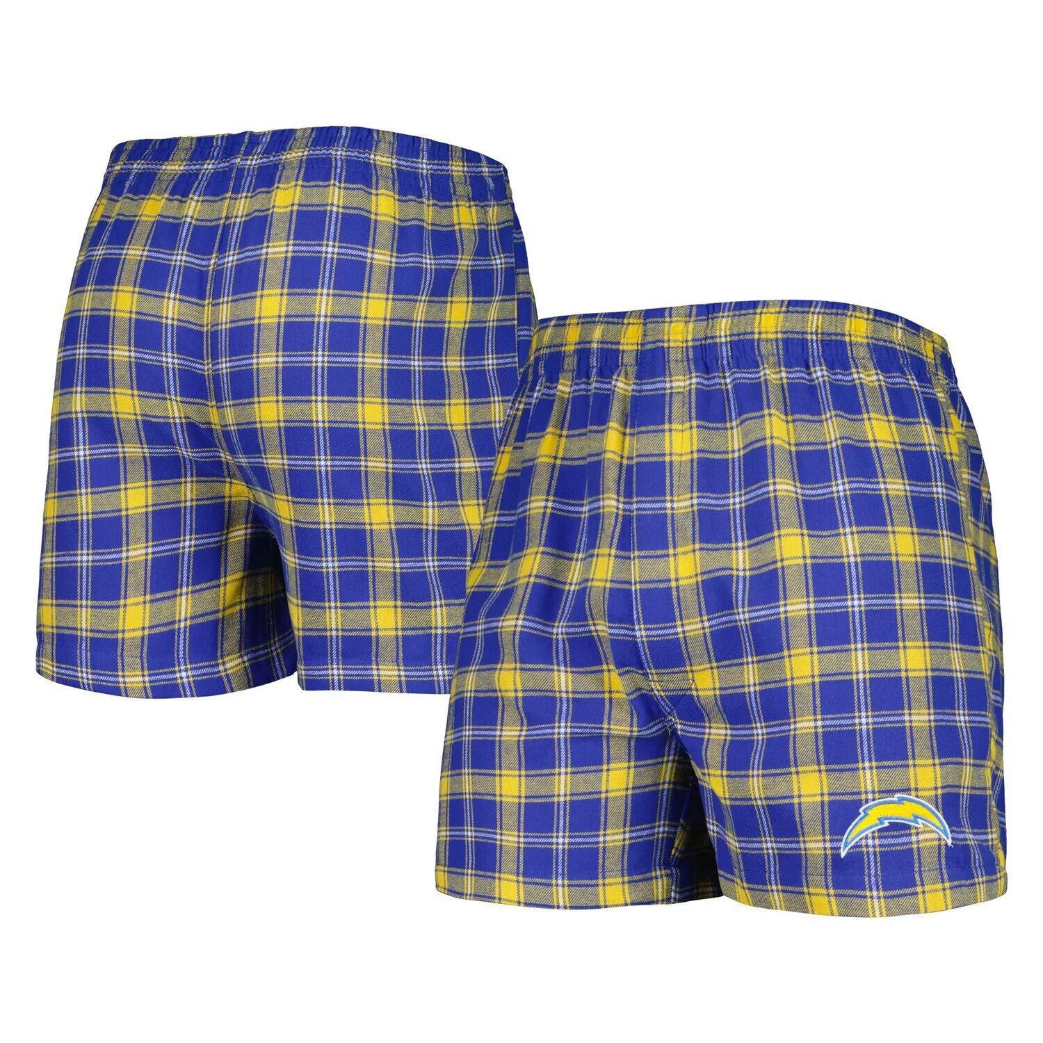 

Мужские фланелевые боксеры Concepts Sport Powder Blue/Gold Los Angeles Chargers Ledger