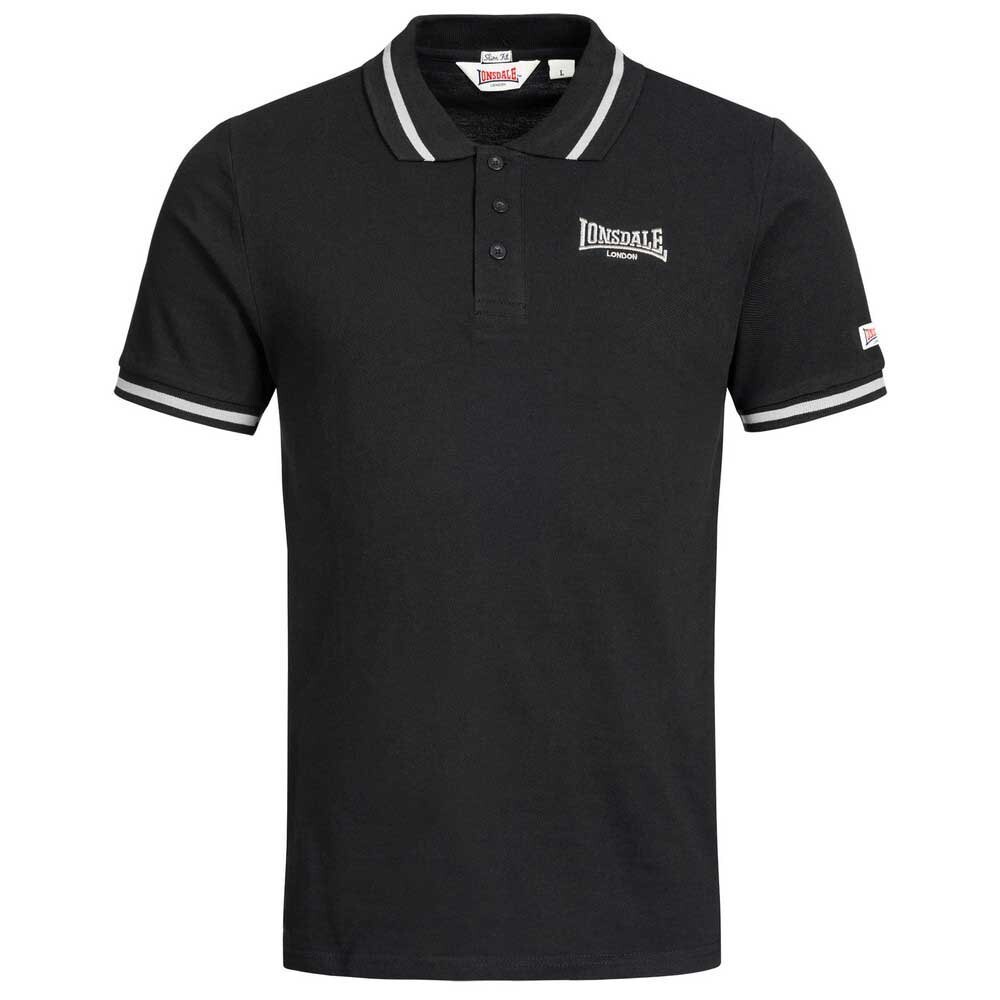 

Поло с коротким рукавом Lonsdale Causton, черный
