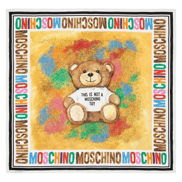 

Шарф scarf 90x90 cm Moschino, мультиколор