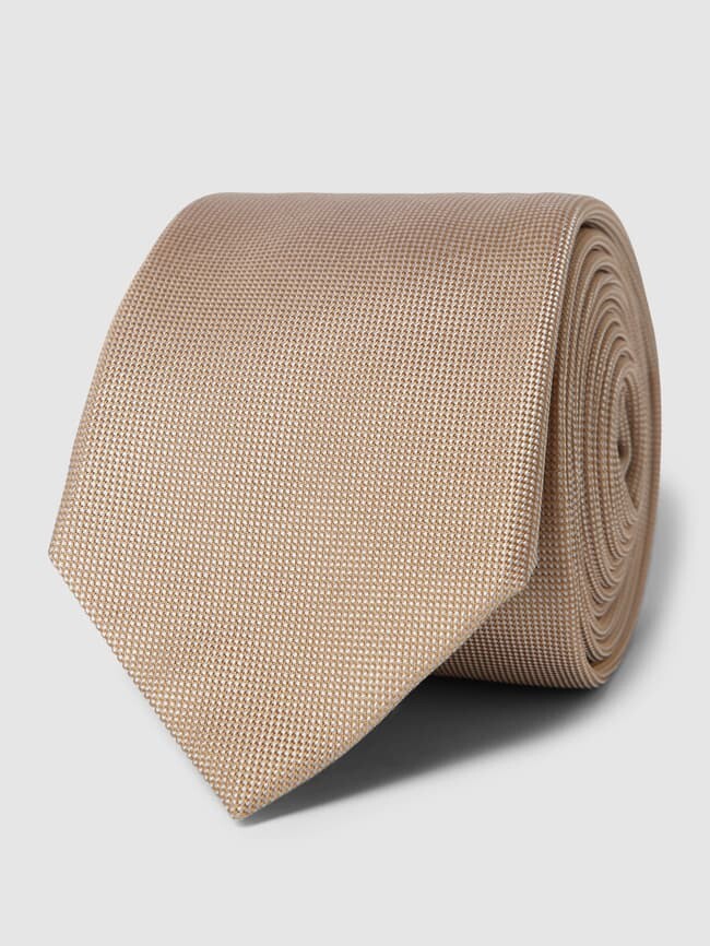 

Шелковый галстук с тонким узором плетения, модель «PLAIN WEAVE» Tommy Hilfiger, хаки
