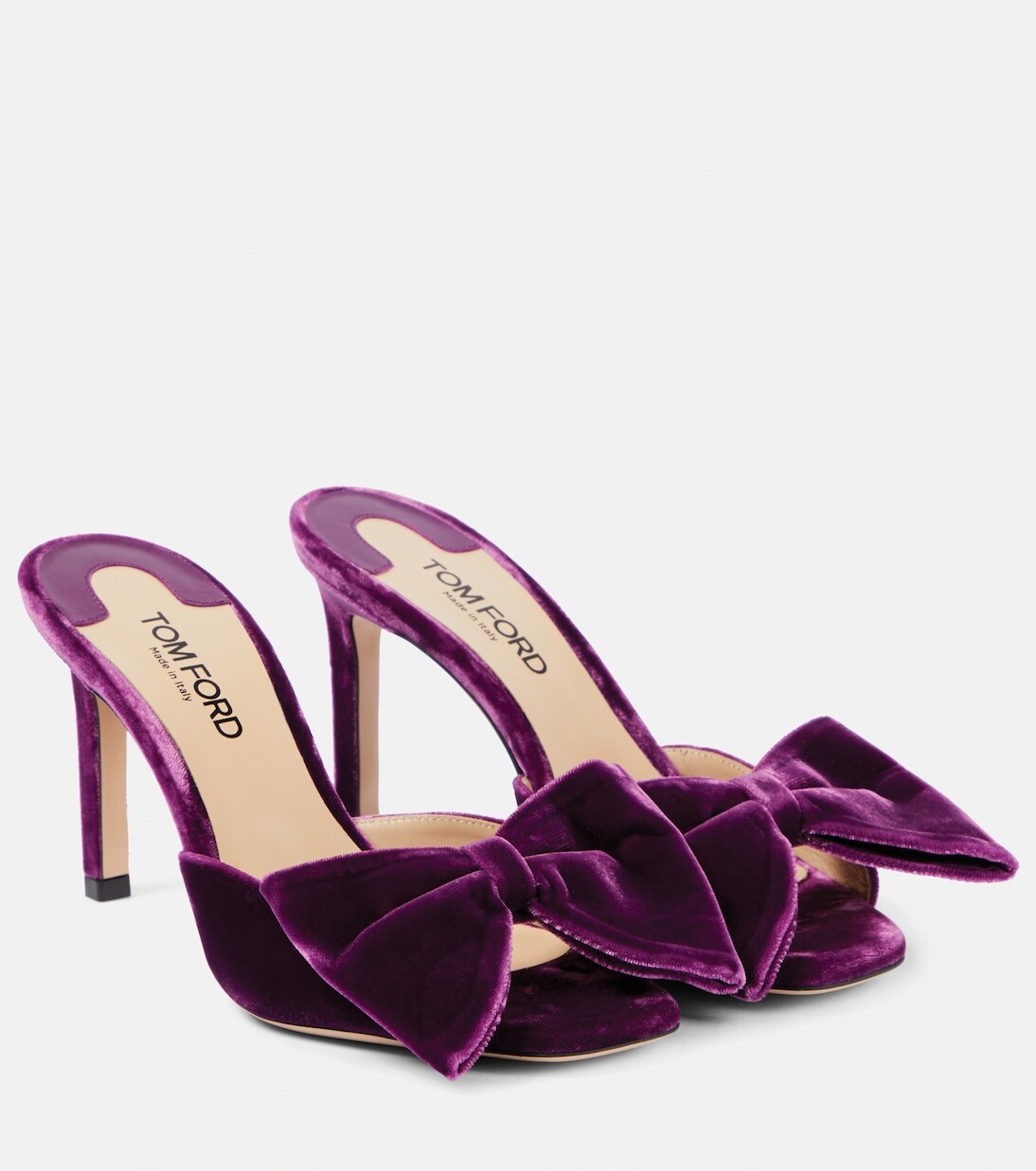 

Мюли с бантом Tom Ford, фиолетовый