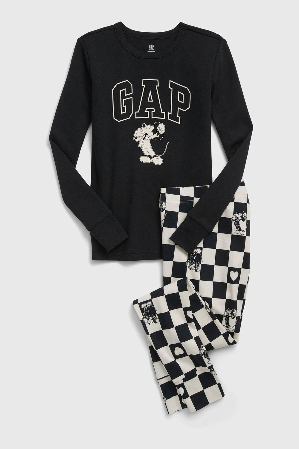 

Пижама Disney Mickey Mouse из натурального хлопка Gap, черный