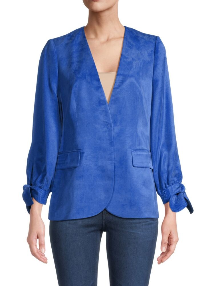 

Саржевая куртка Zayla с завязками и манжетами Ungaro, индиго