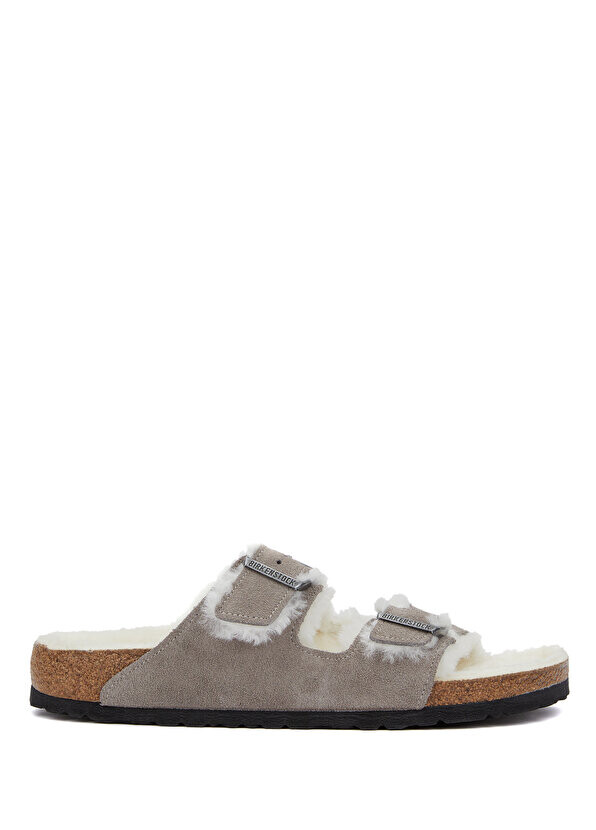 

Мужские замшевые тапочки из овчины arizona stone Birkenstock