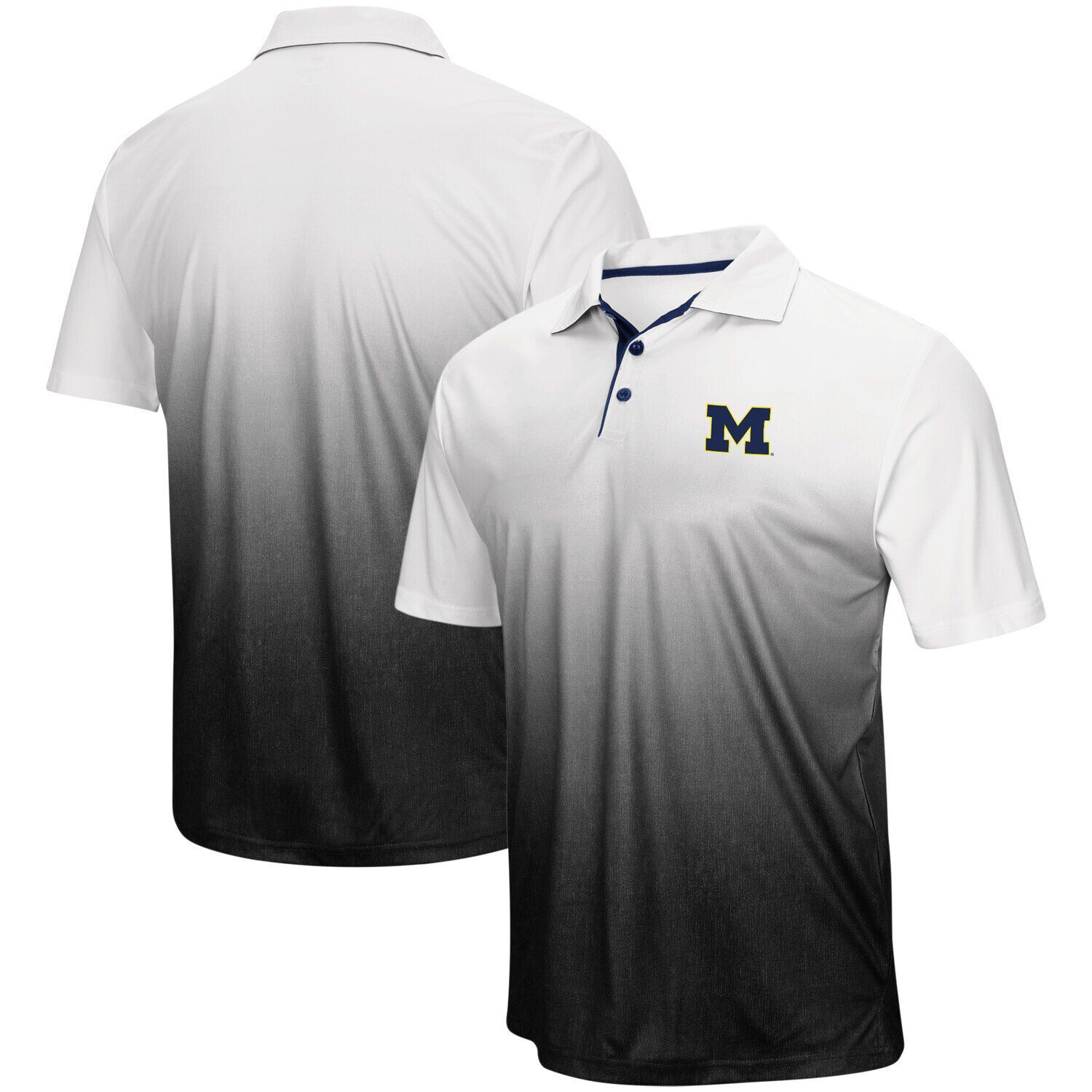 

Мужское поло Colosseum Heathered Grey Michigan Wolverines Magic Team с логотипом