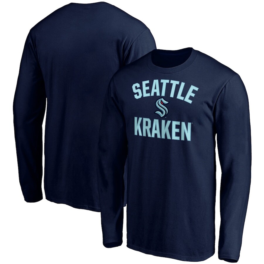 

Футболка с длинным рукавом Fanatics Branded Seattle Kraken, синий