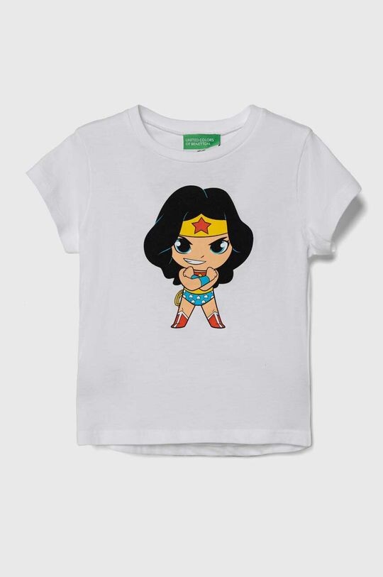 

Хлопковая футболка для детей United Colors of Benetton, белый